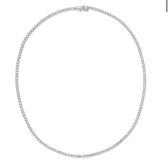 Luv Aj Jewelry - LUV AJ Silver Tennis Necklace
